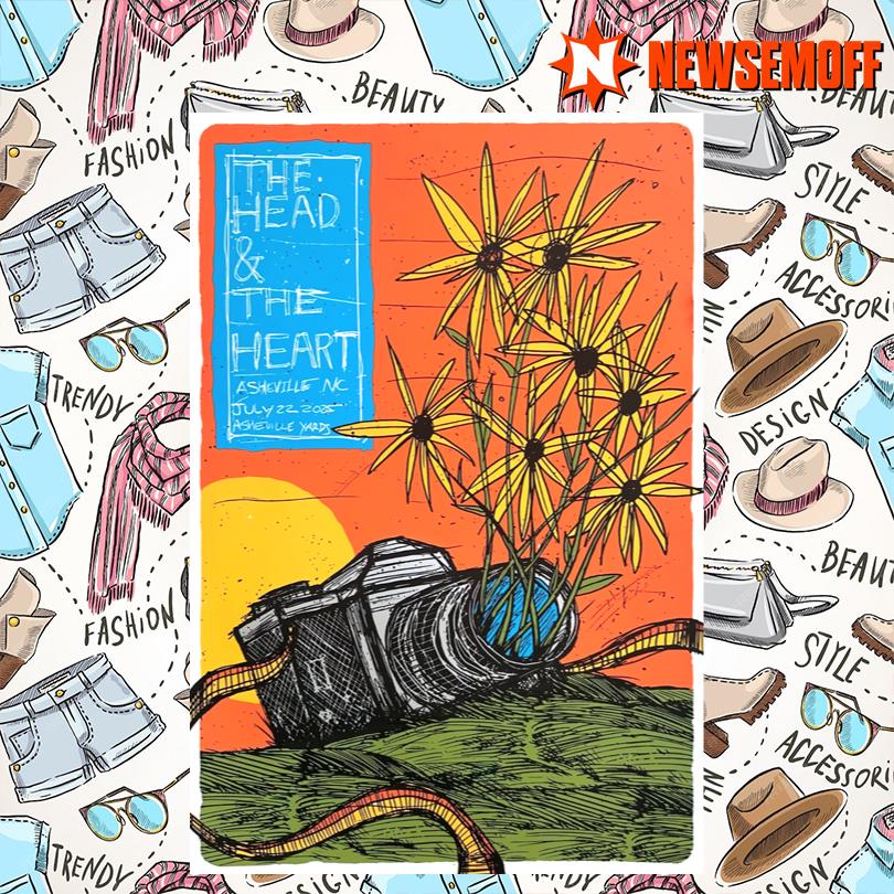 The Head And The Heart Jul 22 2025 Asheville NC Poster
