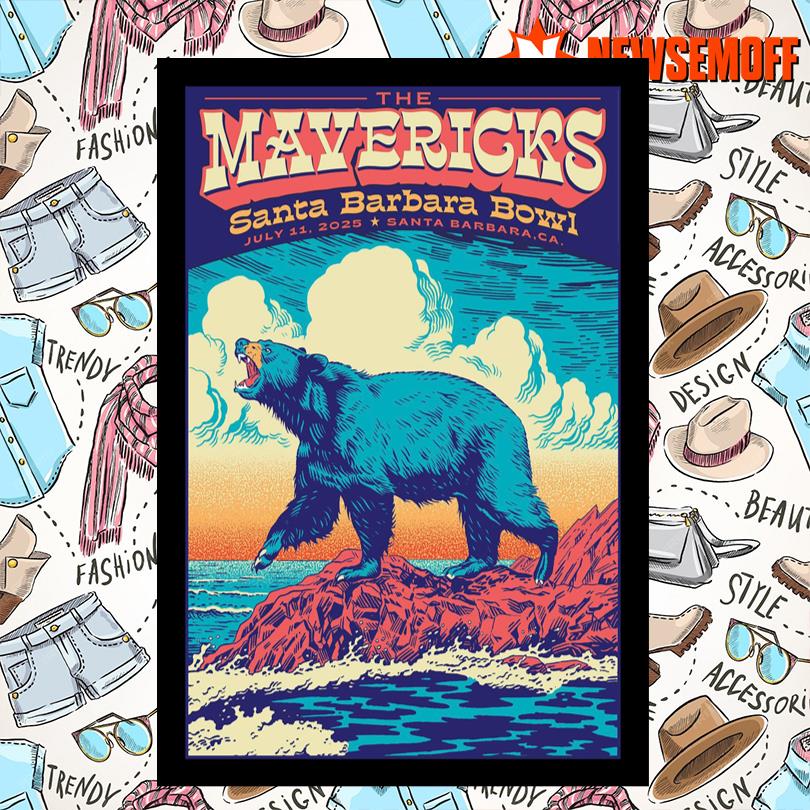 The Mavericks 07.11.2025 Live At Santa Barbara Bowl Poster