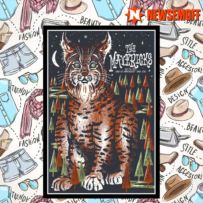 The Mavericks July 24 2025 Sandy City Amphitheater Sandy Utah New Poster