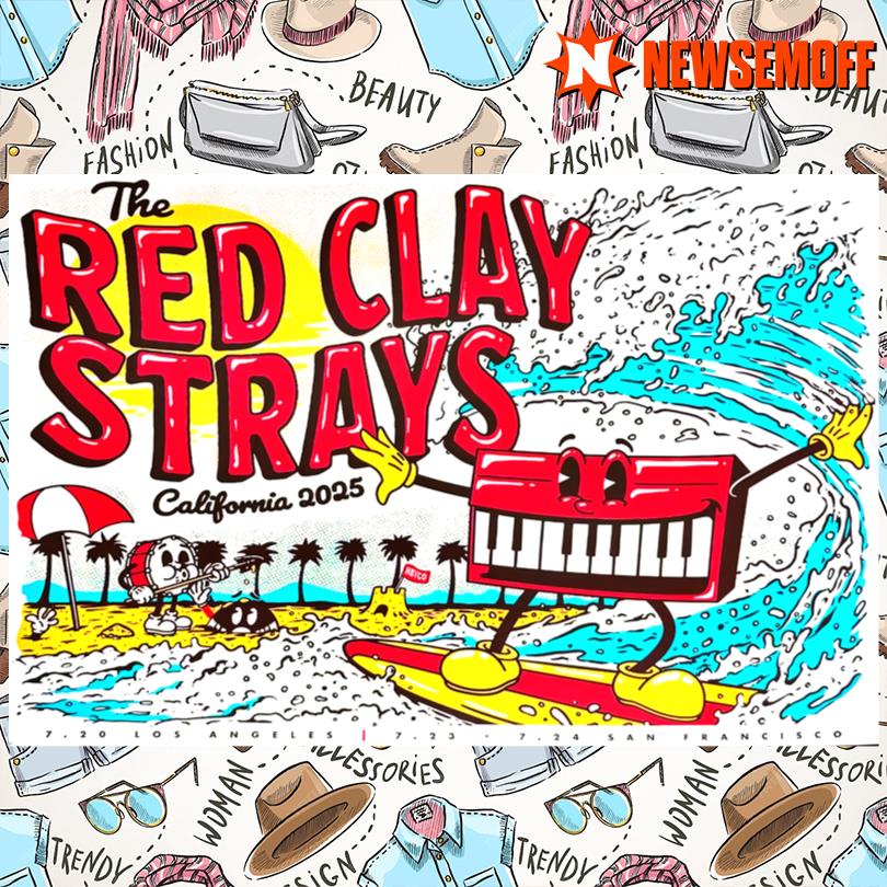 The Red Clay Strays Jul 20 2025 Greek Theatre Los Angeles CA Poster