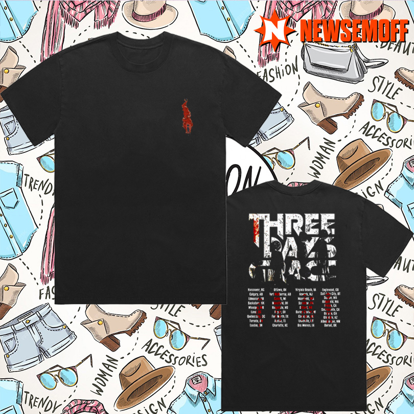 Three Days Grace Alienation 2025 Tour Hoodie