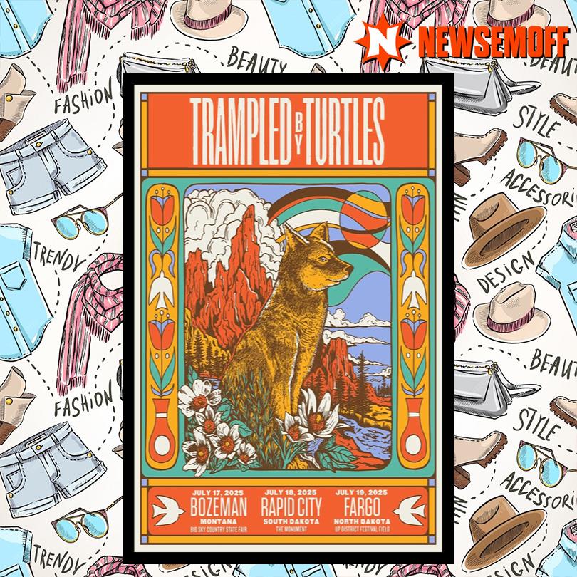 Trampled By Turtles July 18 2025 Rapid City SD Poster