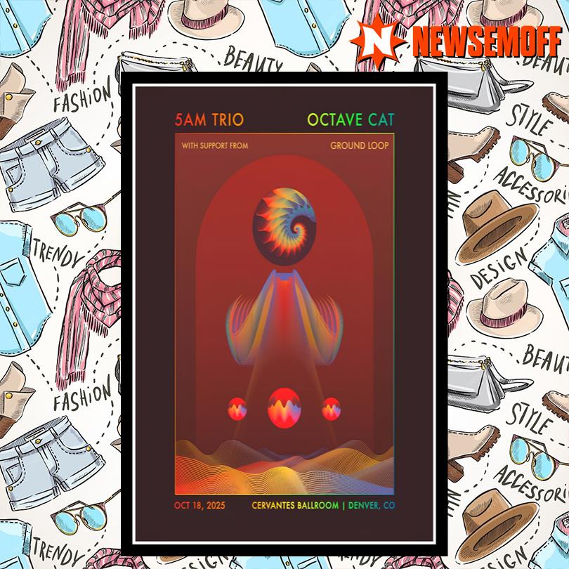 Trio Octave Cat Oct 18 2025 Cervantes Ballroom Denver CO Show Poster