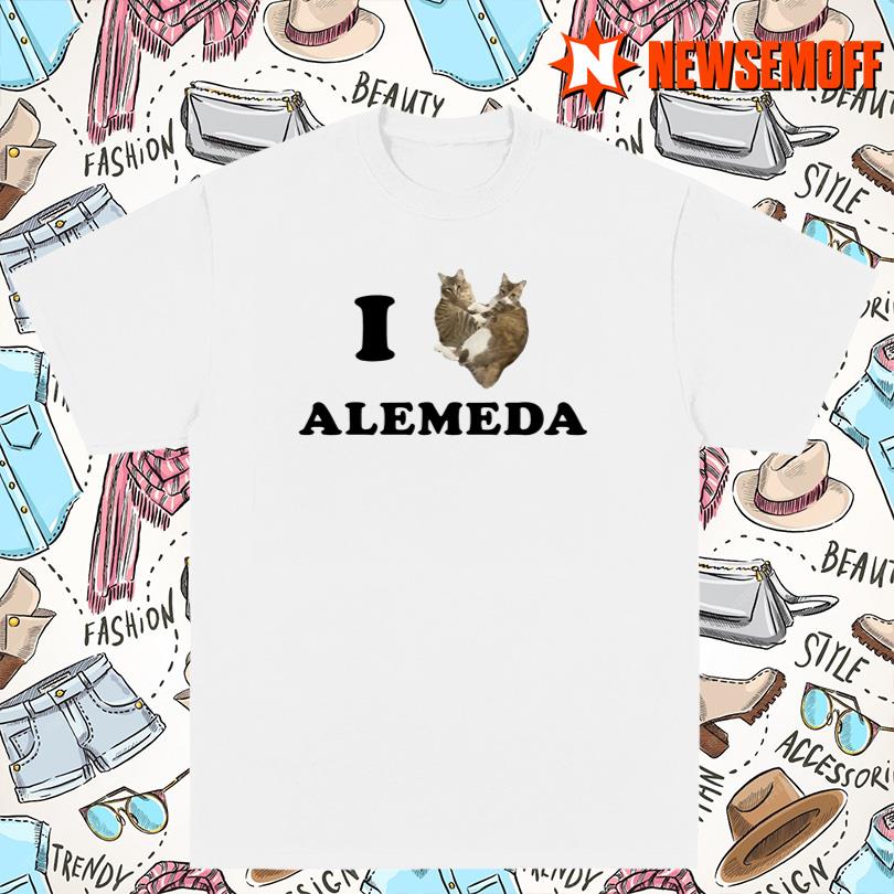 Txdxe I Love Alameda Cat Shirt