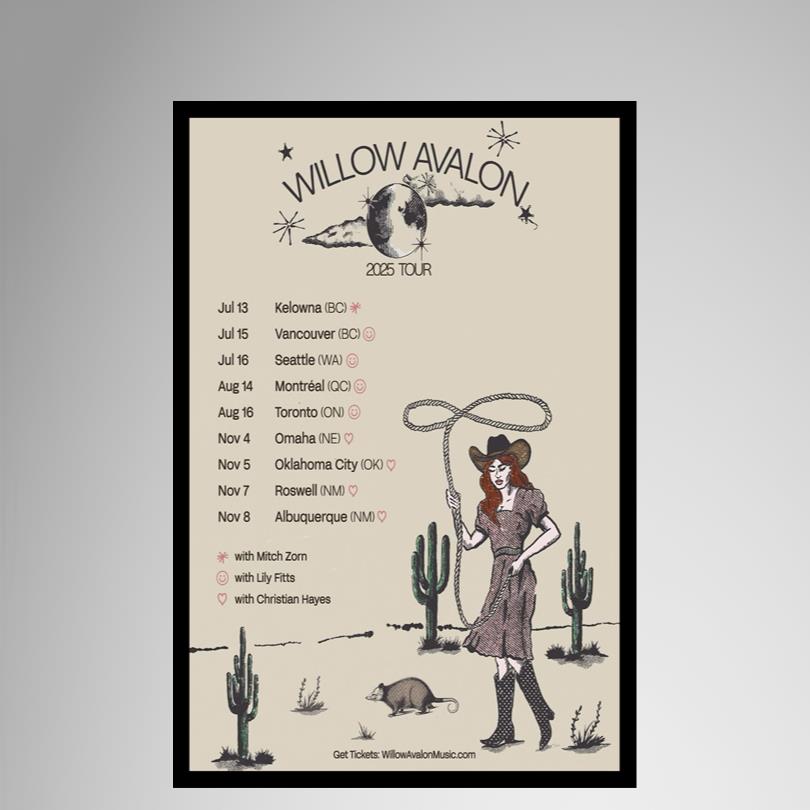 Willow Avalon Concert Poster