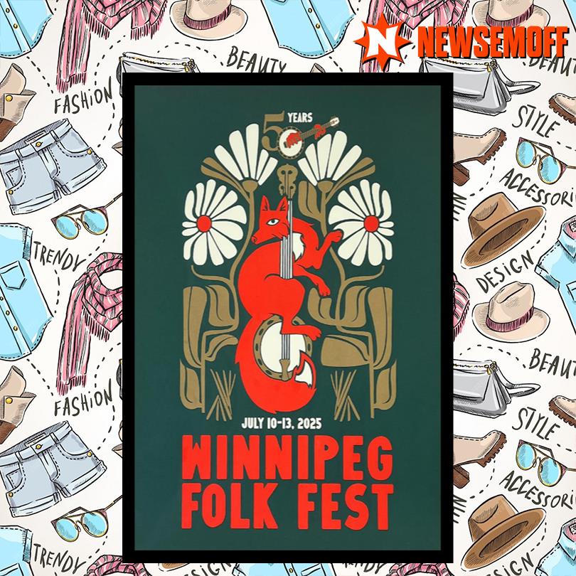 Winnipeg Folk Festival July 10-13 2025 Tour Poster